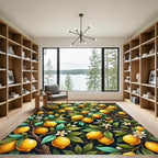 Vibrant Mediterranean Lemon Tree Orchard Rug