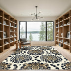 Bold Leopard Face Spots Rug