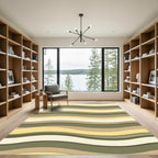 Earthy Tones Wavy Stripes Rug