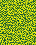 Bright Yellow Green Spot Pattern Rug
