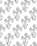 Delicate Gray Brushstroke Floral Pattern Rug