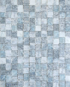 Aqua Marble Mosaic Pattern Rug