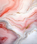 Abstract Pink Gold Marble Design Rug