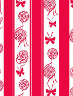 Sweet Candy Swirls Stripes Rug