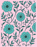 Floral Vine Pattern Rug