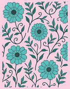 Floral Vine Pattern Rug