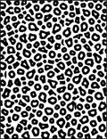 Bold Black Animal Print Pattern Rug