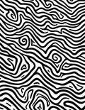 Abstract Black White Swirl Pattern Rug
