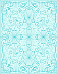 Art Nouveau Floral Swirl Pattern Rug