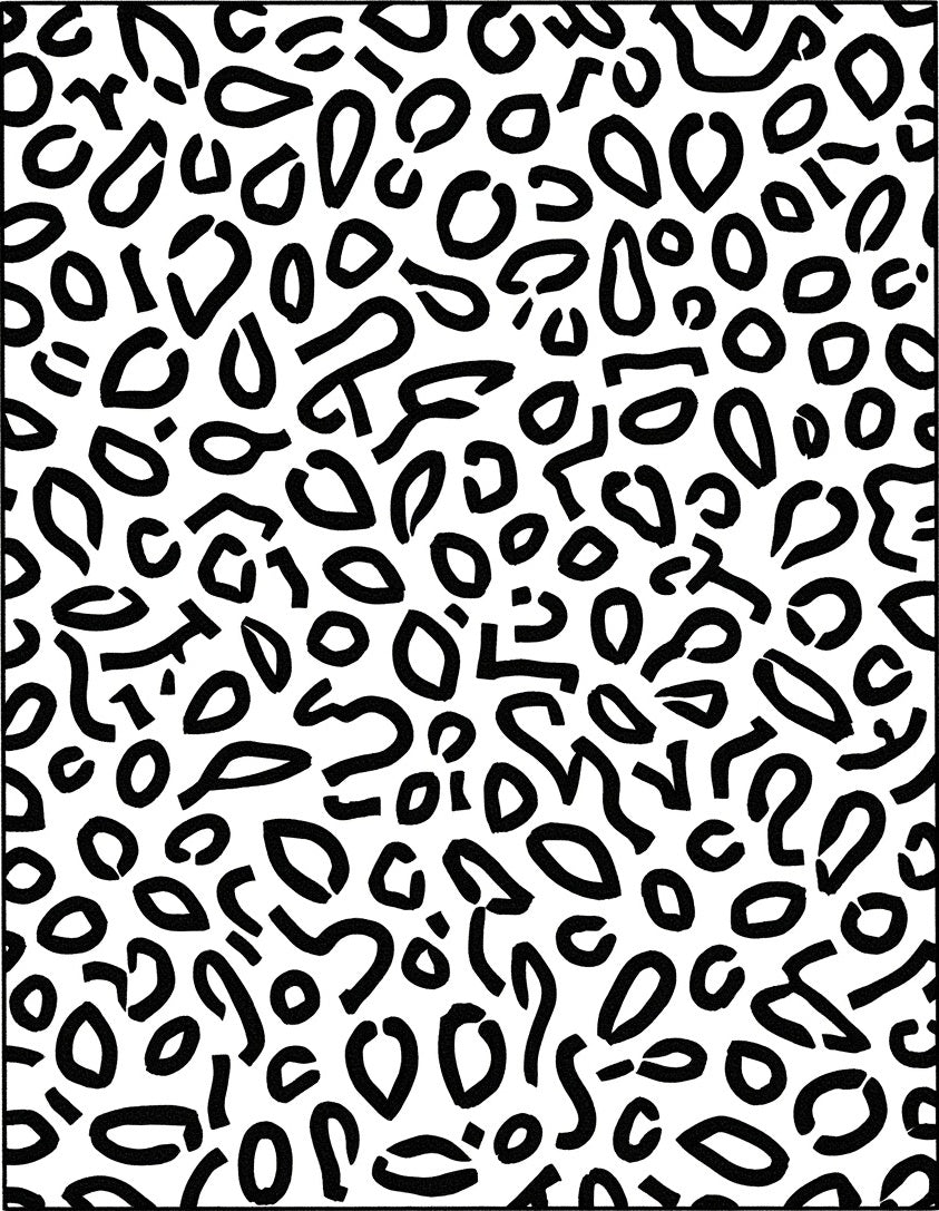 Jungle Cat Spots Abstract Pattern Rug