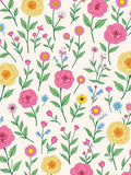 Floral Garden Pattern Delightful Arrangement Rug