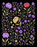 Enchanting Floral Botanical Pattern Rug
