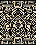Bold Geometric Maze Pattern Rug
