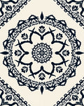 Intricate Floral Medallion Pattern Rug