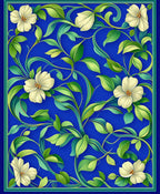 Enchanting Floral Vine Pattern Rug