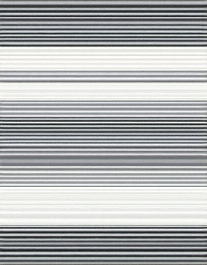 Subtle Gray Horizontal Stripe Pattern Rug