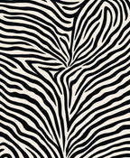 Black White Zebra Stripe Pattern Rug