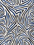 Bold Abstract Zebra Stripe Design Rug