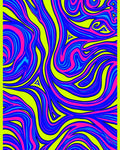 Vibrant Swirl Flow Pattern Rug