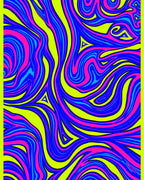 Vibrant Swirl Flow Pattern Rug