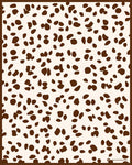 Spotted Pattern Rug with Brown Accents Rug