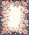 Romantic Floral Vine Pattern Rug