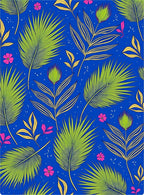Vibrant Tropical Leaf Floral Design Rug