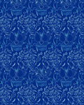 Intricate Pattern Abstract Blue Sketch Rug
