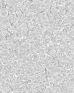 Whimsical Swirl Pattern Black White Rug