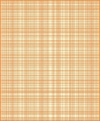 Classic Orange Plaid Grid Pattern Rug