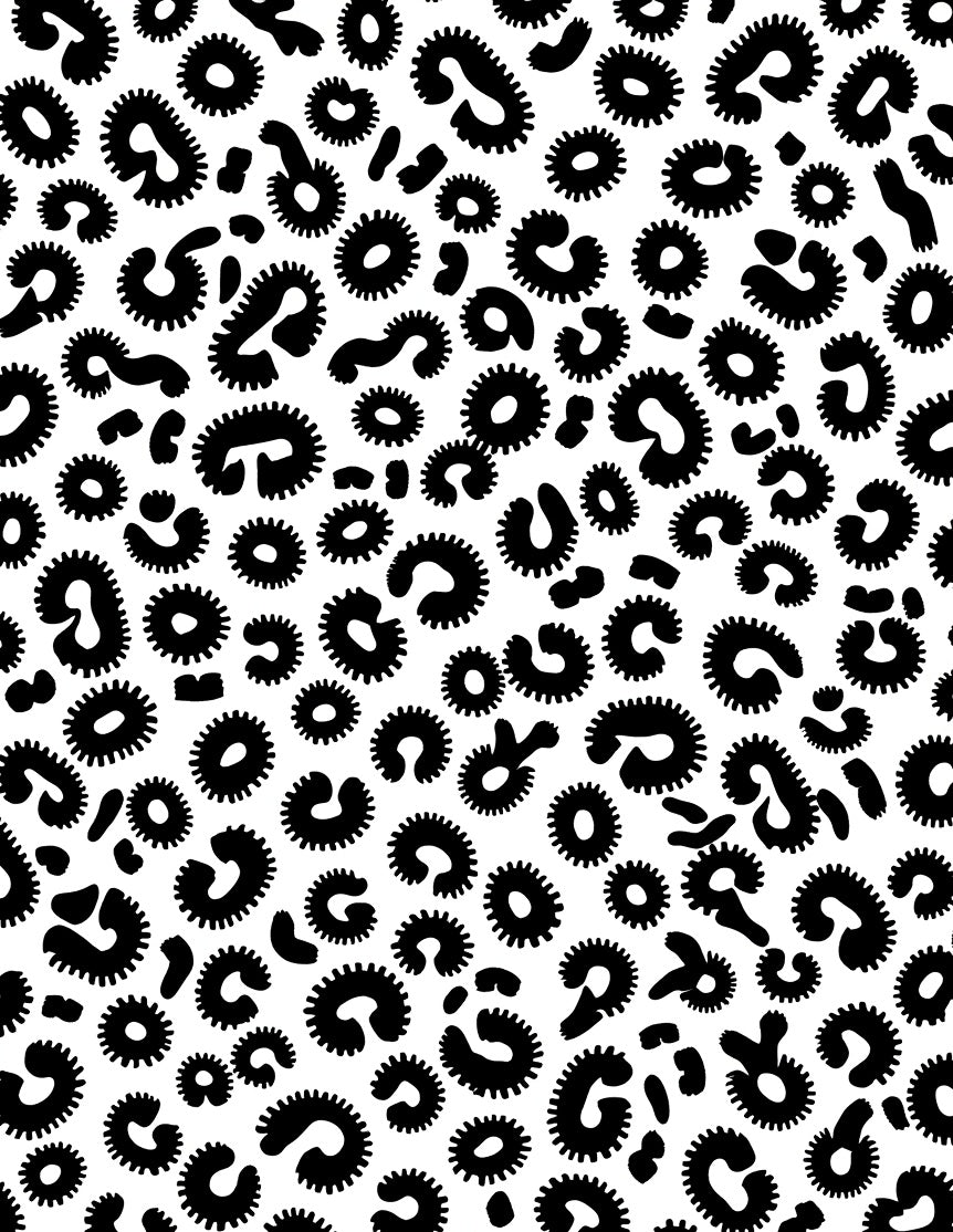 Bold Black Spots Pattern Rug