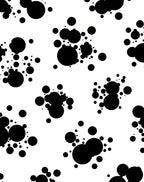 Black Dots Pattern Rug