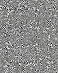 Black White Organic Line Art Rug