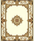 Ornate Floral Frame Design Rug