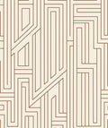 Geometric Lines Maze Pattern Rug