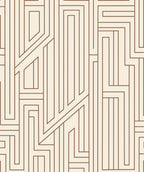 Geometric Lines Maze Pattern Rug