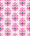 Rococo Inspired Floral Paisley Pattern Rug
