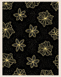 Golden Star Anise Floral Pattern Rug
