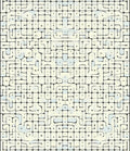 Abstract Geometric Maze Pattern Rug