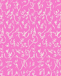 Pink Botanical Abstract Vine Design Rug