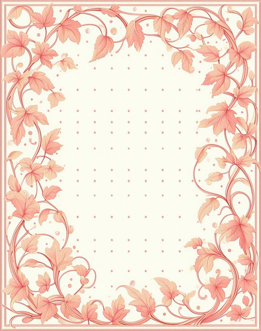 Delicate Floral Vine Patterned Rug