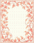 Delicate Floral Vine Patterned Rug