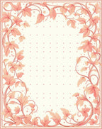 Delicate Floral Vine Patterned Rug