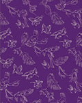 Whimsical Birds And Flowers Drawing Rug