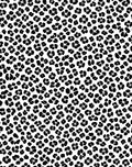 Abstract Black Floral Pattern Rug