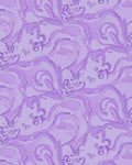 Lavender Swirl Butterfly Pattern Rug