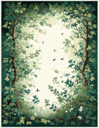 Enchanted Forest Birds and Blooms Rug