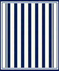 Classic Blue and White Stripe Pattern Rug