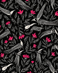 Whimsical Birds and Blossoms Pattern Rug