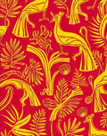 Exotic Bird Floral Pattern Design Rug